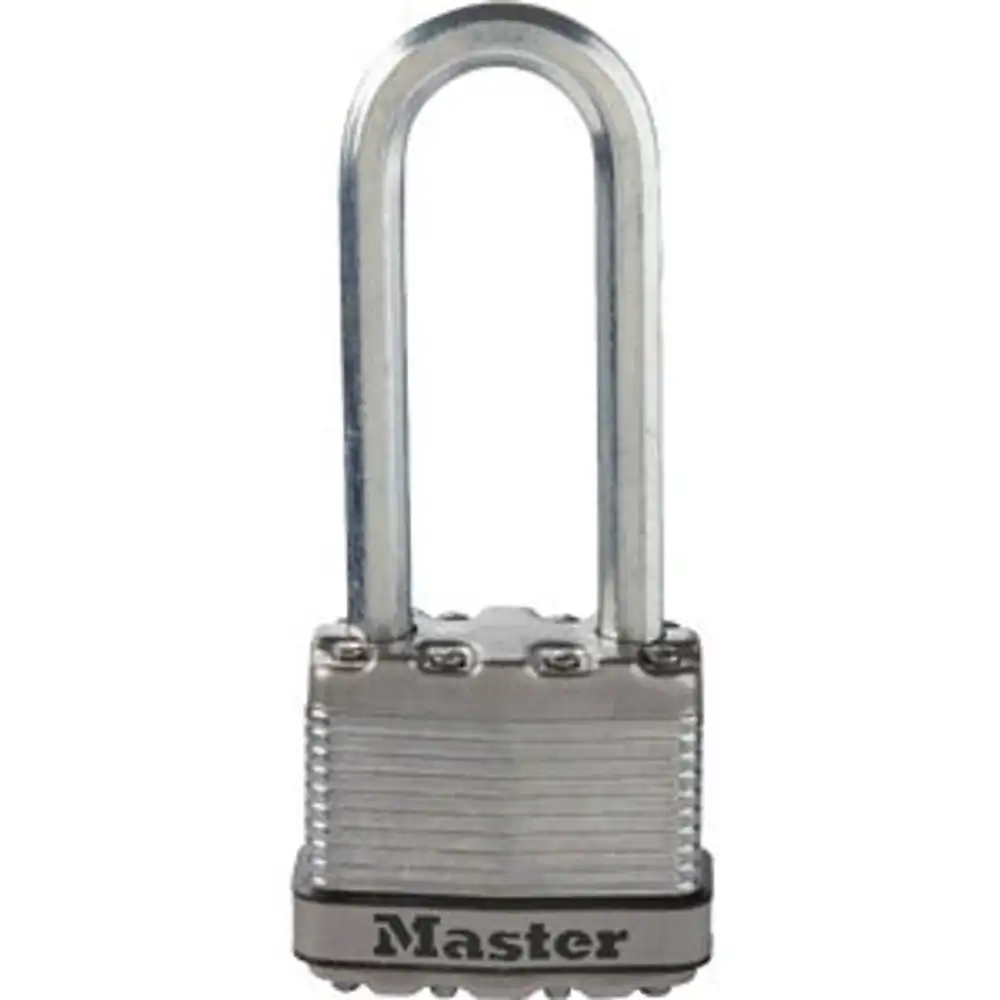 master lock magnum 1-3/4 in. w. dual-armor keyed different padlock with 2-1/2 in. l. shackle