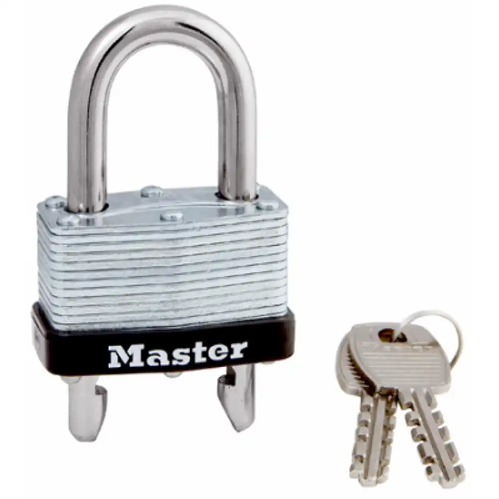 1-3/4 in. keyed padlock, warded steel,