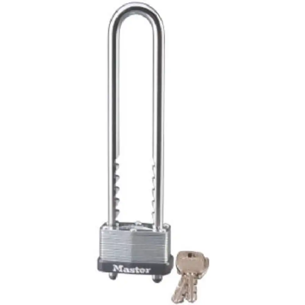 1-3/4 in. padlock with 5-3/8 in. long adjustable shackle bike lock