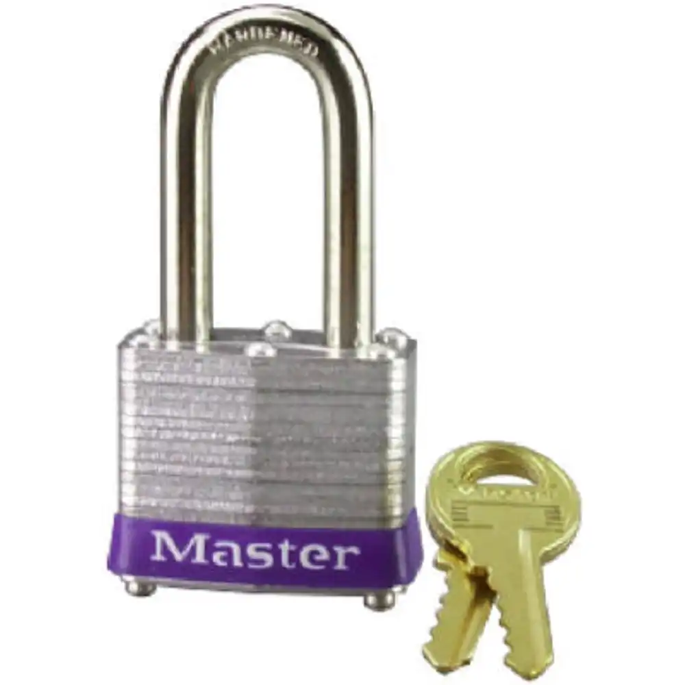 1-1/2 in. keyed laminated padlock, 2-in. long shackle