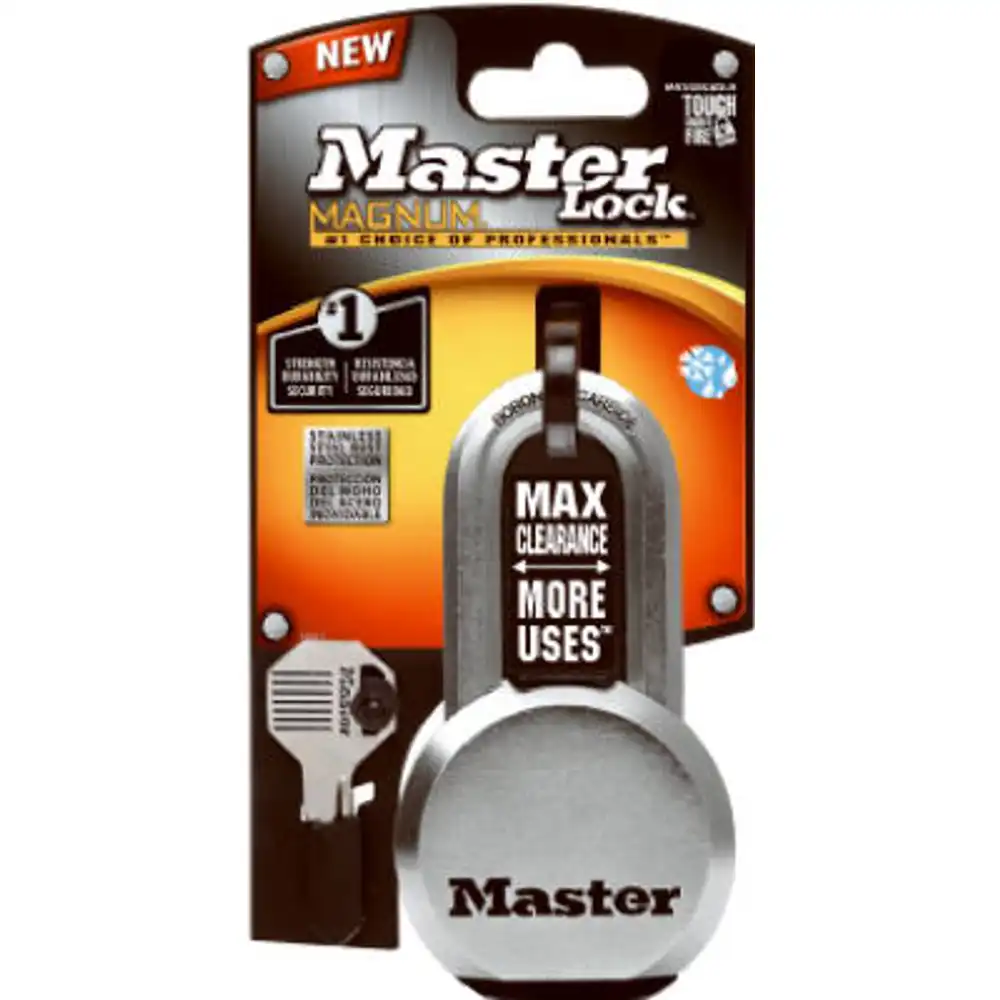 magnum solid-steel high-security padlock