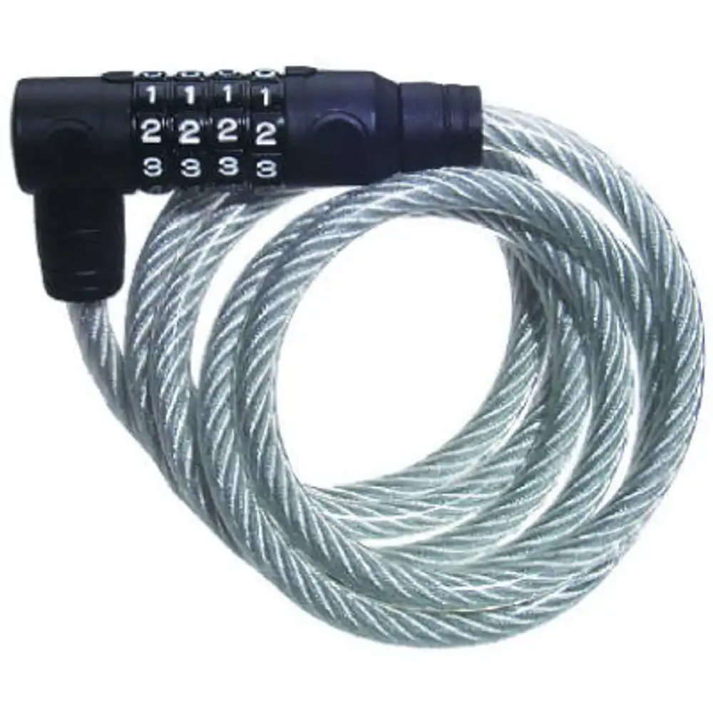 6-ft. bike cable with combination barrel lock