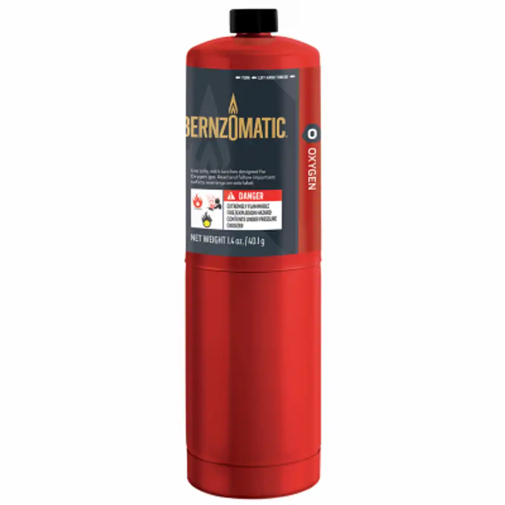 oxygen torch cylinder, 1.4 oz.