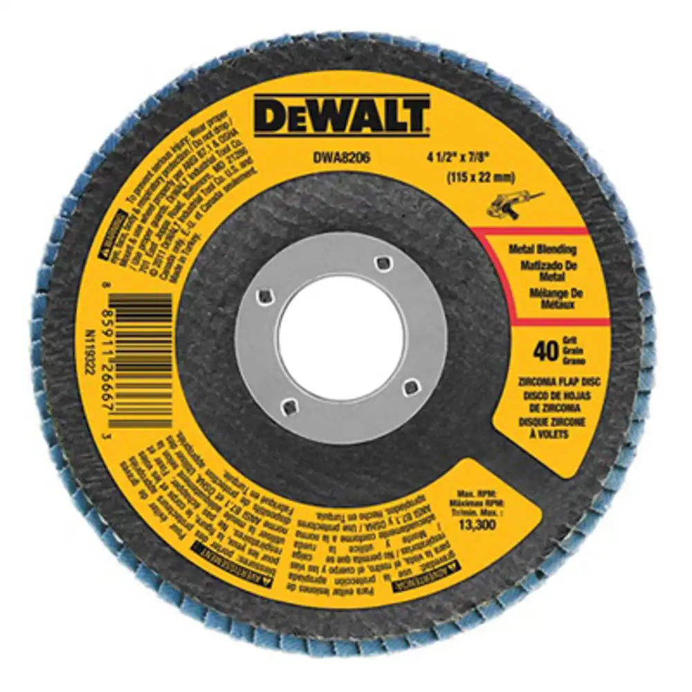 zirconia t29 flap disc, 80-grit, 4-1/2 x 7/8 in.