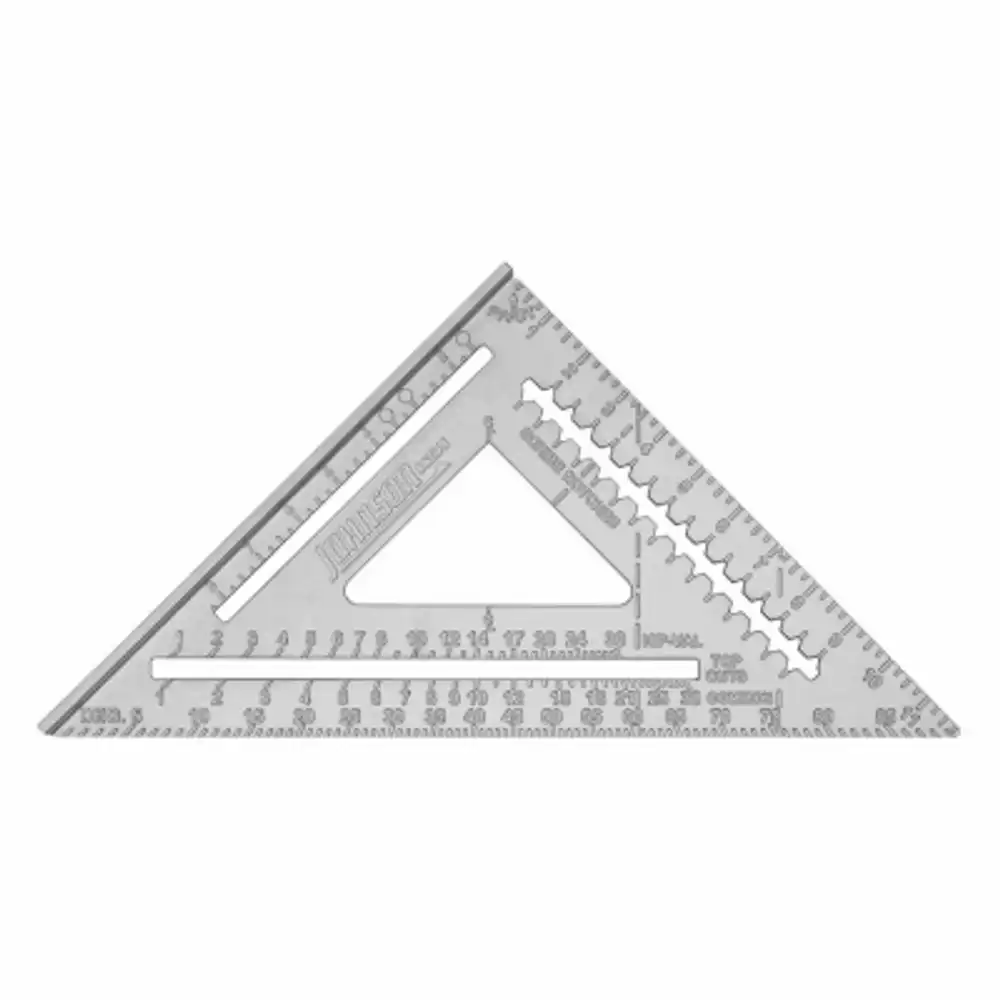 johnny square aluminum rafter square, 12 in.