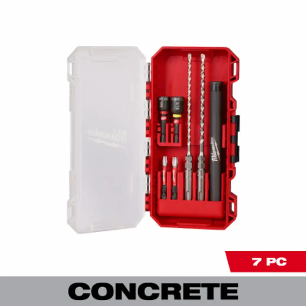 tapcon sds bits plus installation kit, 1/4 in. hex