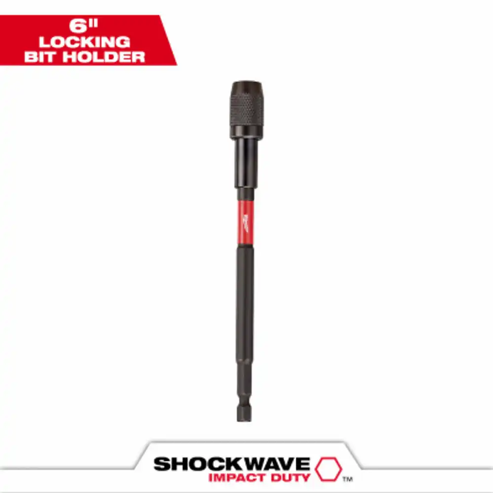 shockwave impact lock bit holder,6 in.