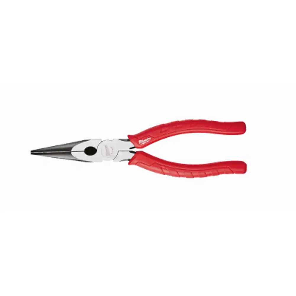 comfort grip long nose pliers, 8 in.