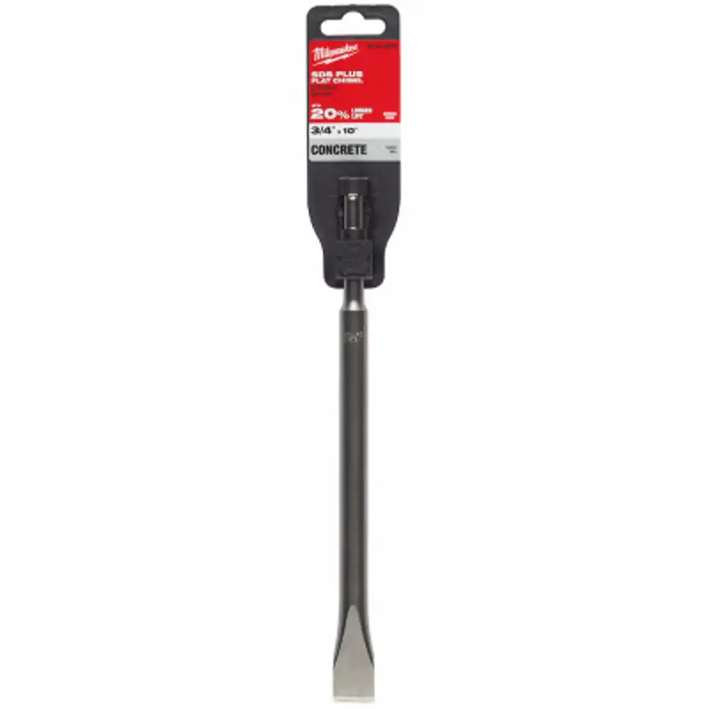 sds plus flat chisel bit, 3/4 x 10 in.