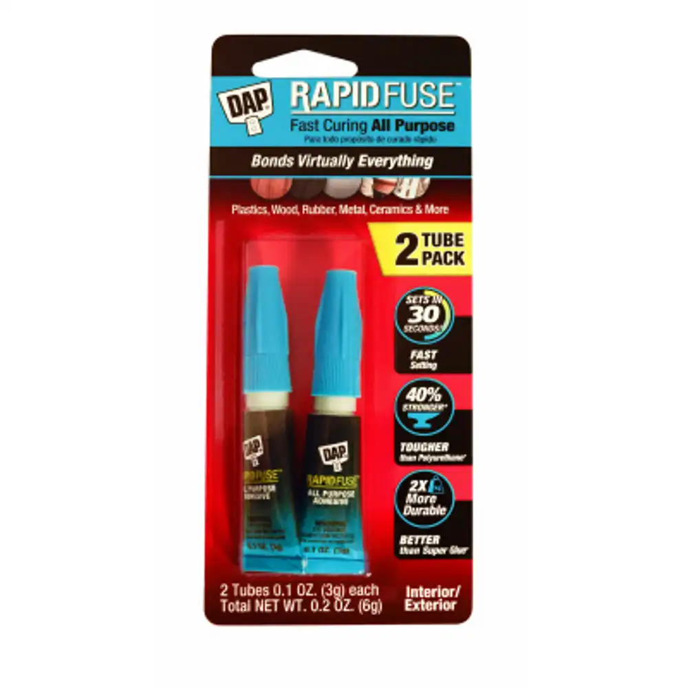 rapid fuse adhesive, all-purpose, 3-gm. each, 2-pk.