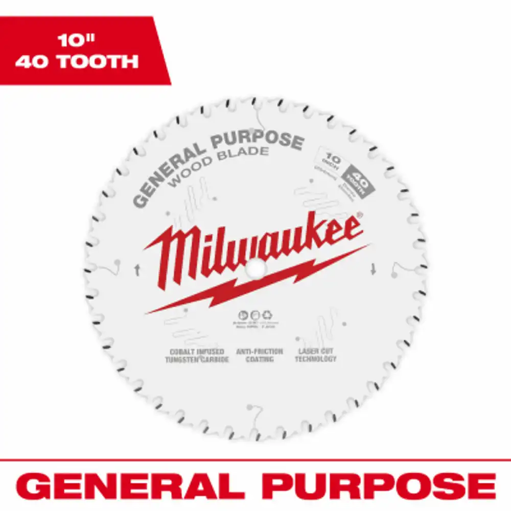 circular saw blade, 40 teeth, 10 in.