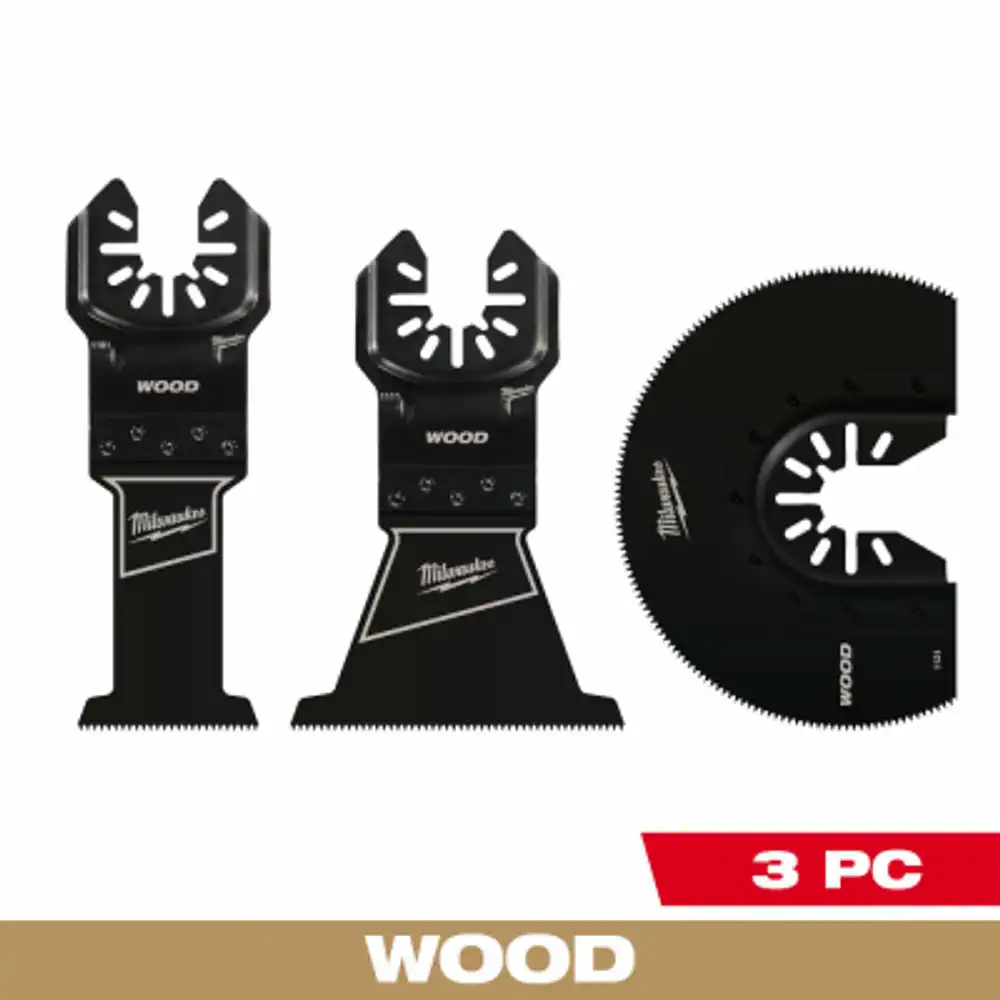 open-lok hcs wood blades for oscillating multi-tool, variety 3-pk.