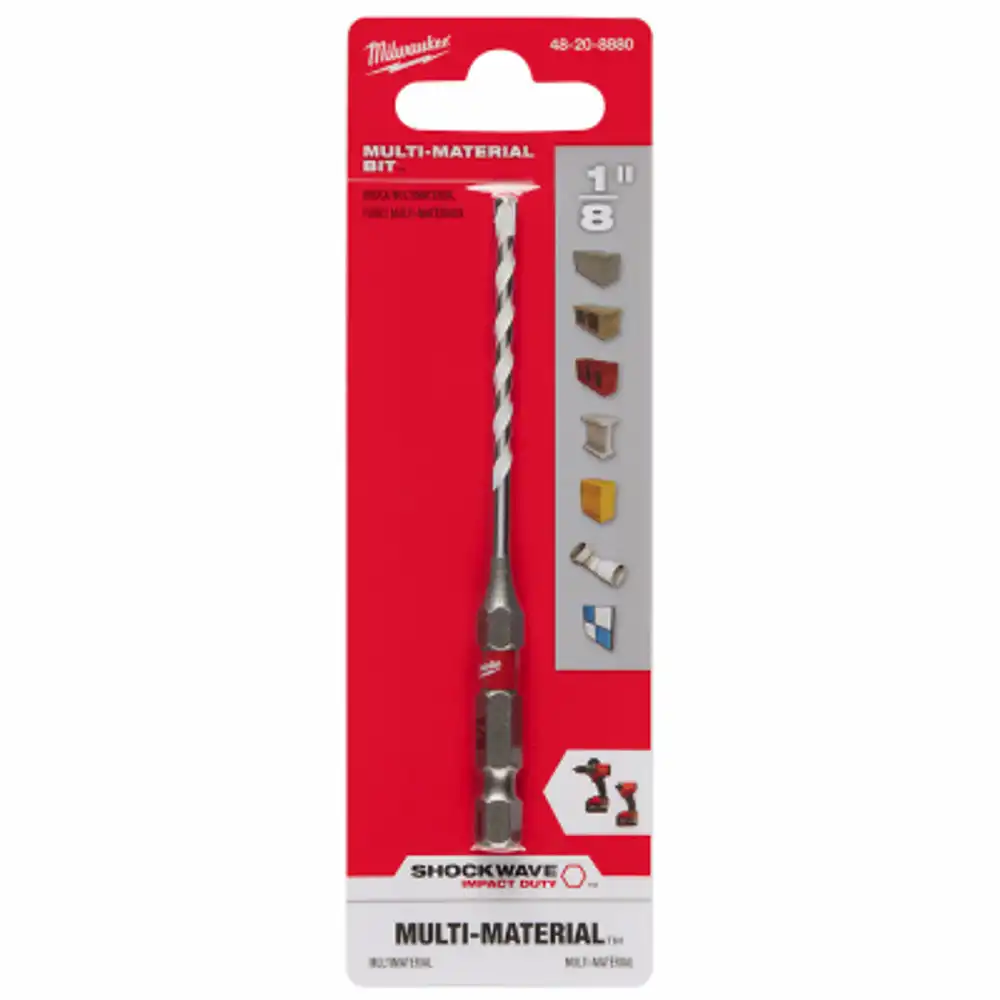 shockwave hammer drill bit, impact-duty carbide, 2 x 3-1/2 x 1/8 in.