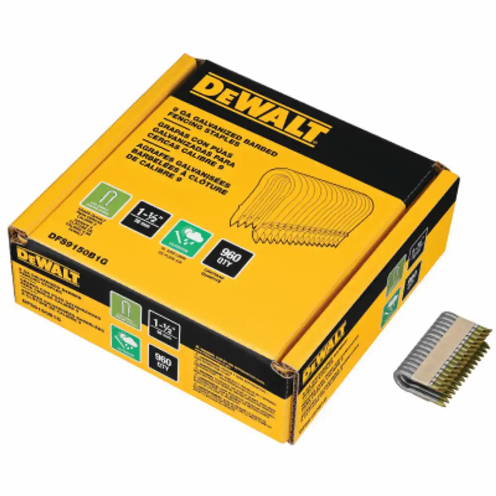 galvanized fencing staples, 9 gauge, 1.5 in., 960-ct.