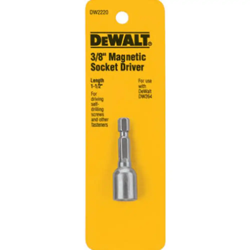 magnetic hex socket driver, 3/8 x 1-7/16 in.