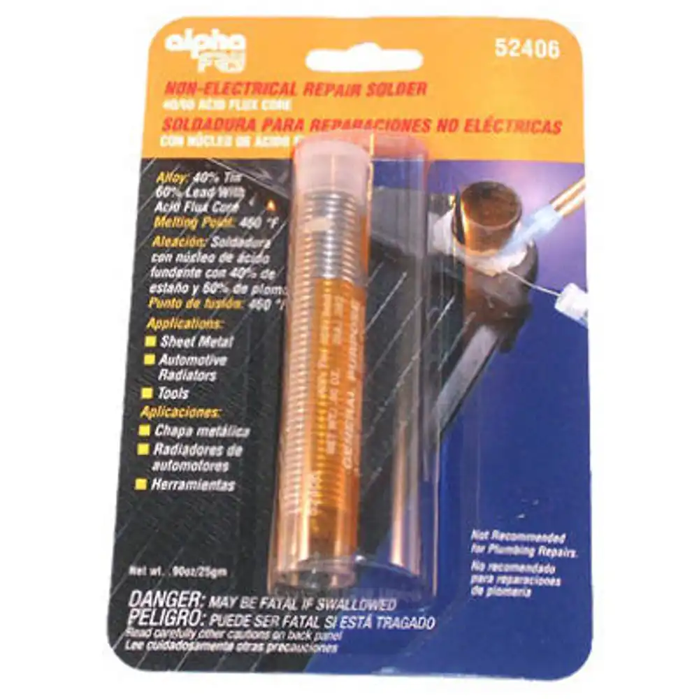 leaded non-electrical solder, 0.9-oz., .062-diameter