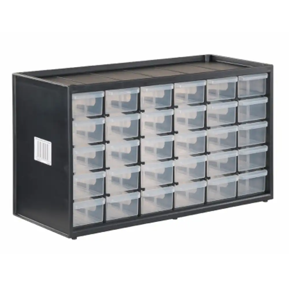 bin system, stackable, 30-drawer