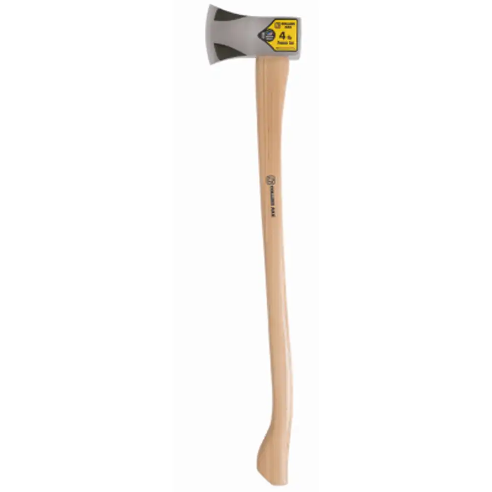 single-bit axe, wood handle, 4 lbs.
