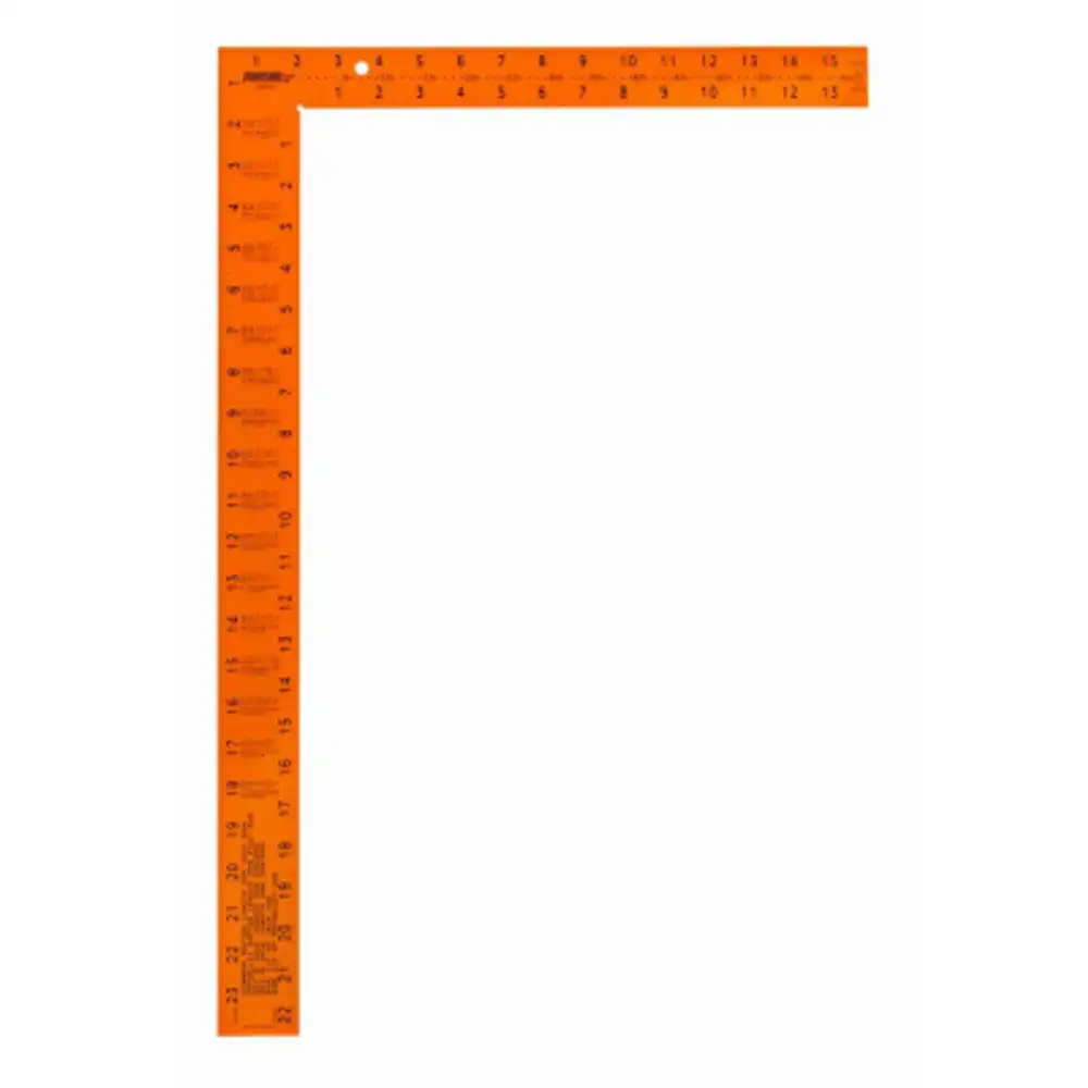 carpenter framing square, steel, 16 x 24 in.