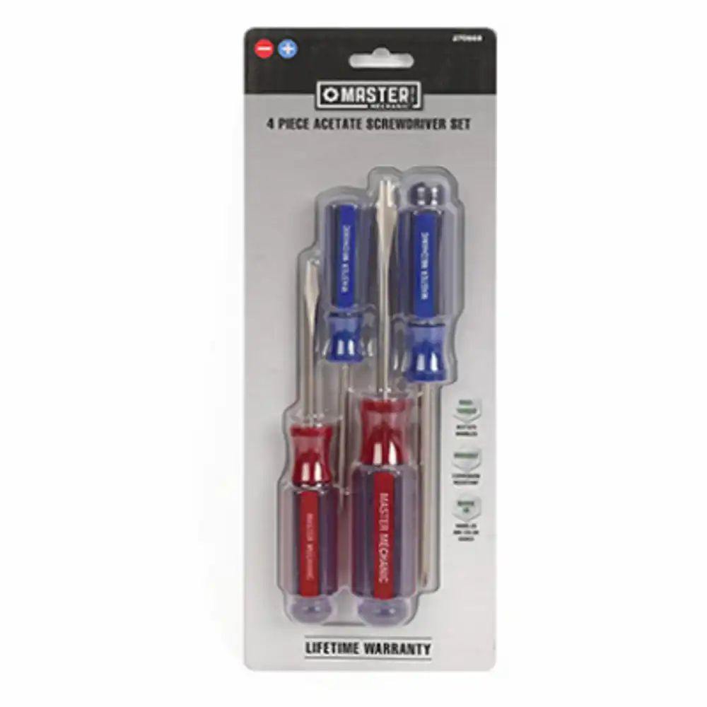 4-pc. acetate screwdriver set