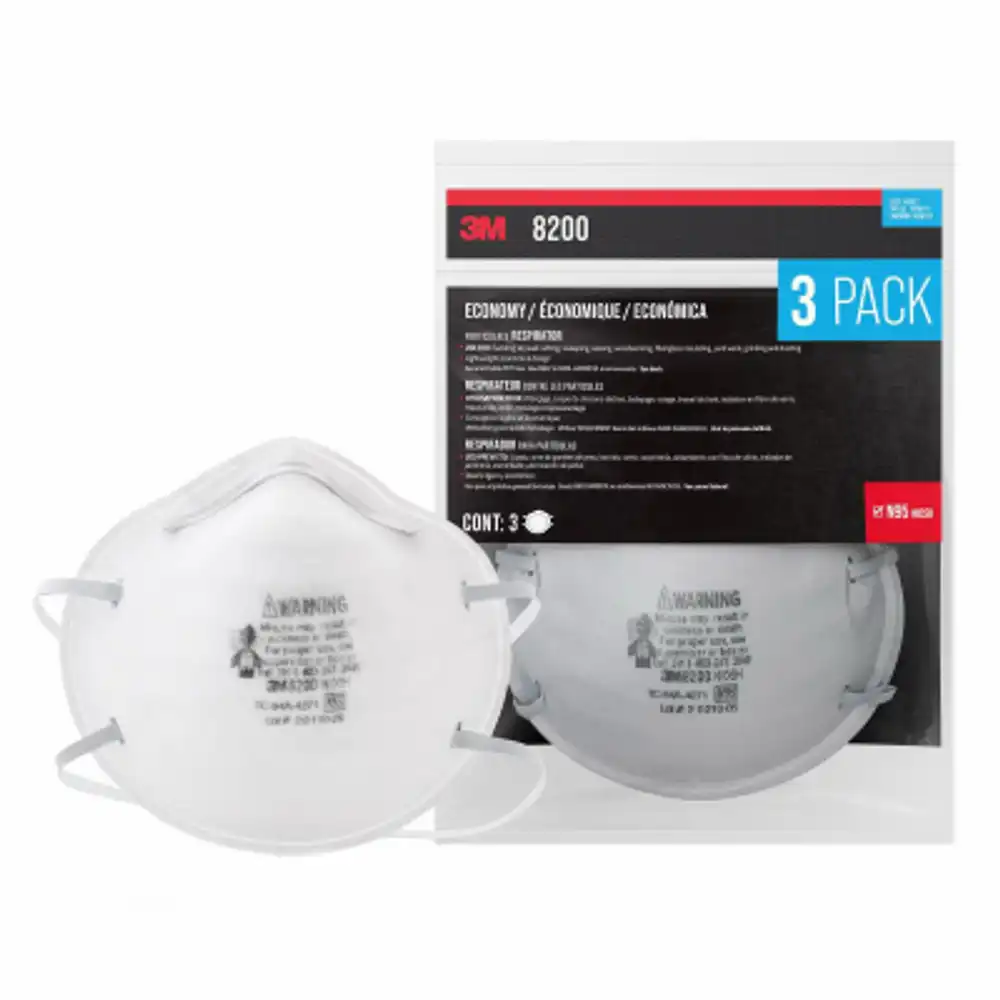 n95 particulate respirator 8200 for sanding and fiberglass, 3-pk.