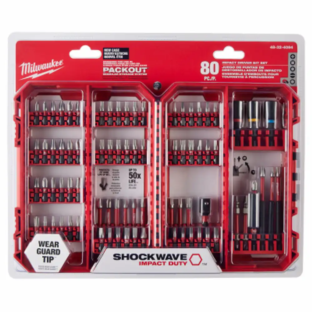 80-pc. shockwave impact driver bit set