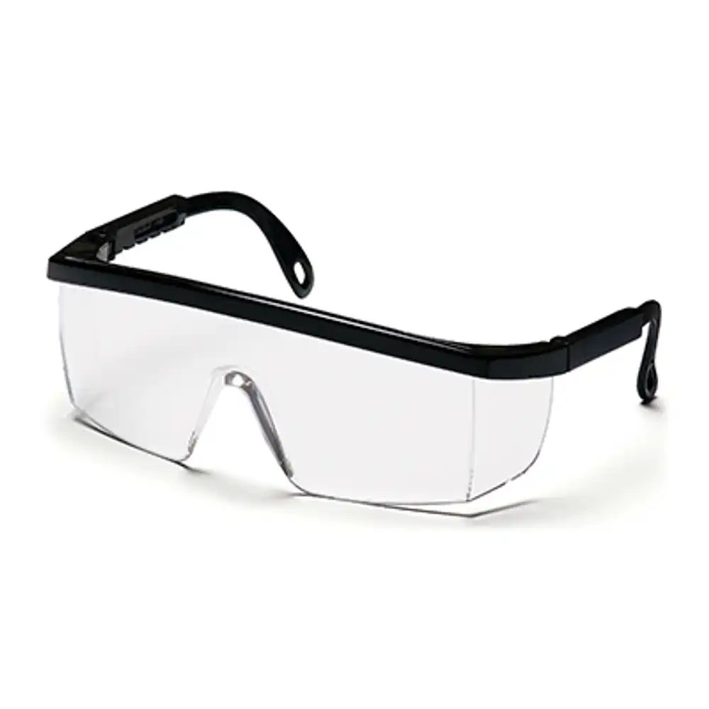 wraparound safety glasses, clear