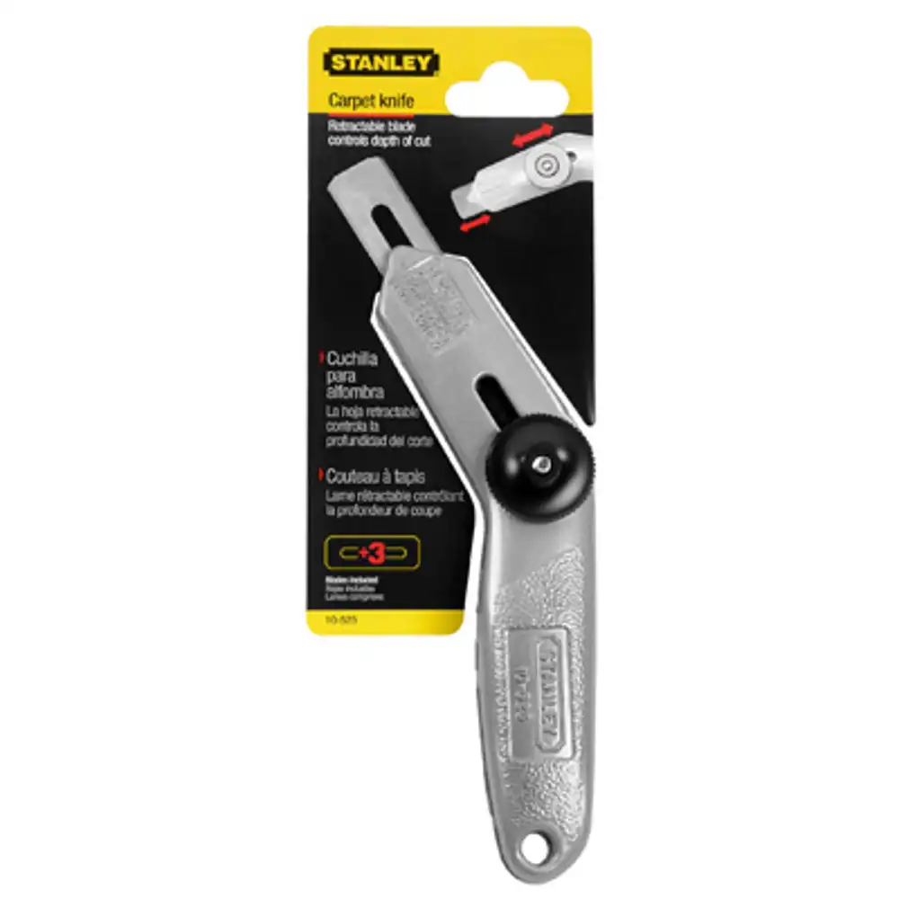 carpet knife, retractable, 6-1/2 in. handle