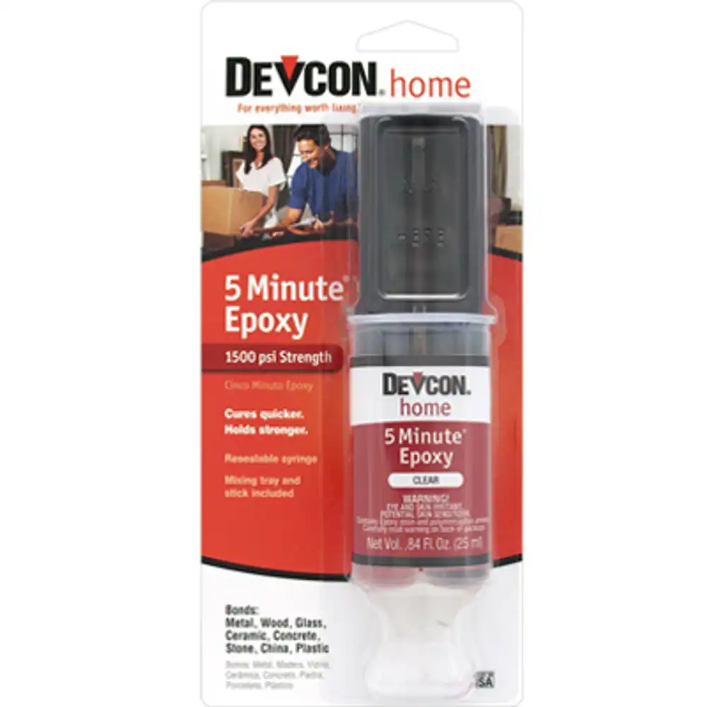 5 minute fast-drying epoxy glue, clear, 25ml