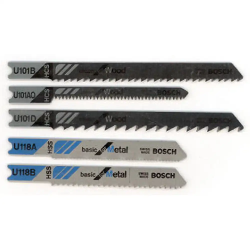 assorted universal shank jigsaw blades, 5-pk.