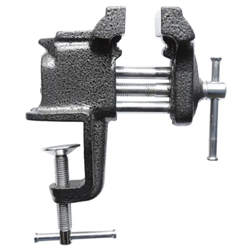 clamp-on bench vise, light-duty, 3 in.