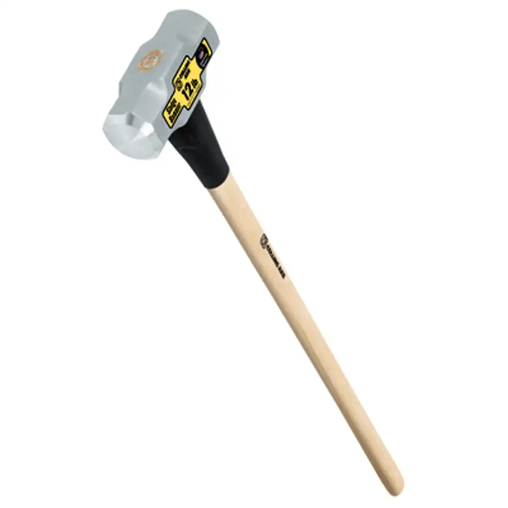 12 lb. double-face sledge hammer, 36 in. hickory handle
