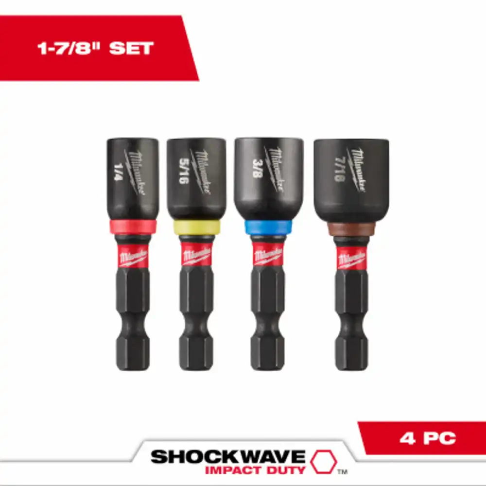 4-pc. shockwave nut driver drill set