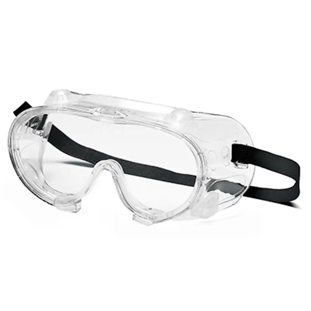 safety goggle, chemical/impact, anti-fog, clear