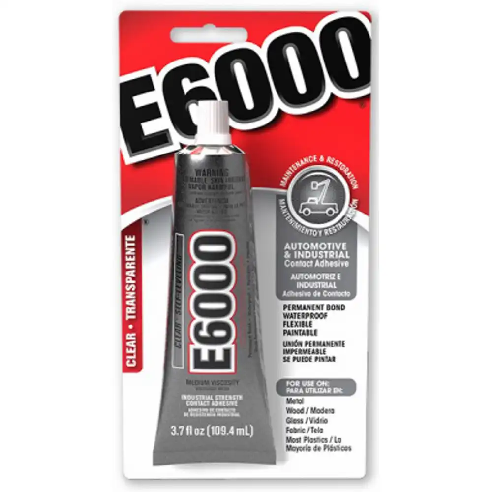 e6000 industrial adhesive, clear, 3.7 oz.