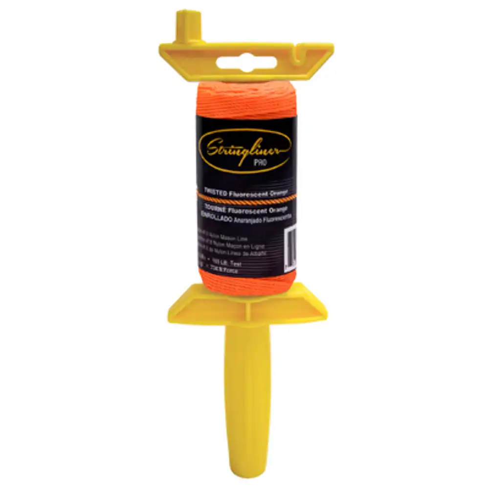 135-ft. twisted fluorescent orange nylon pro reel
