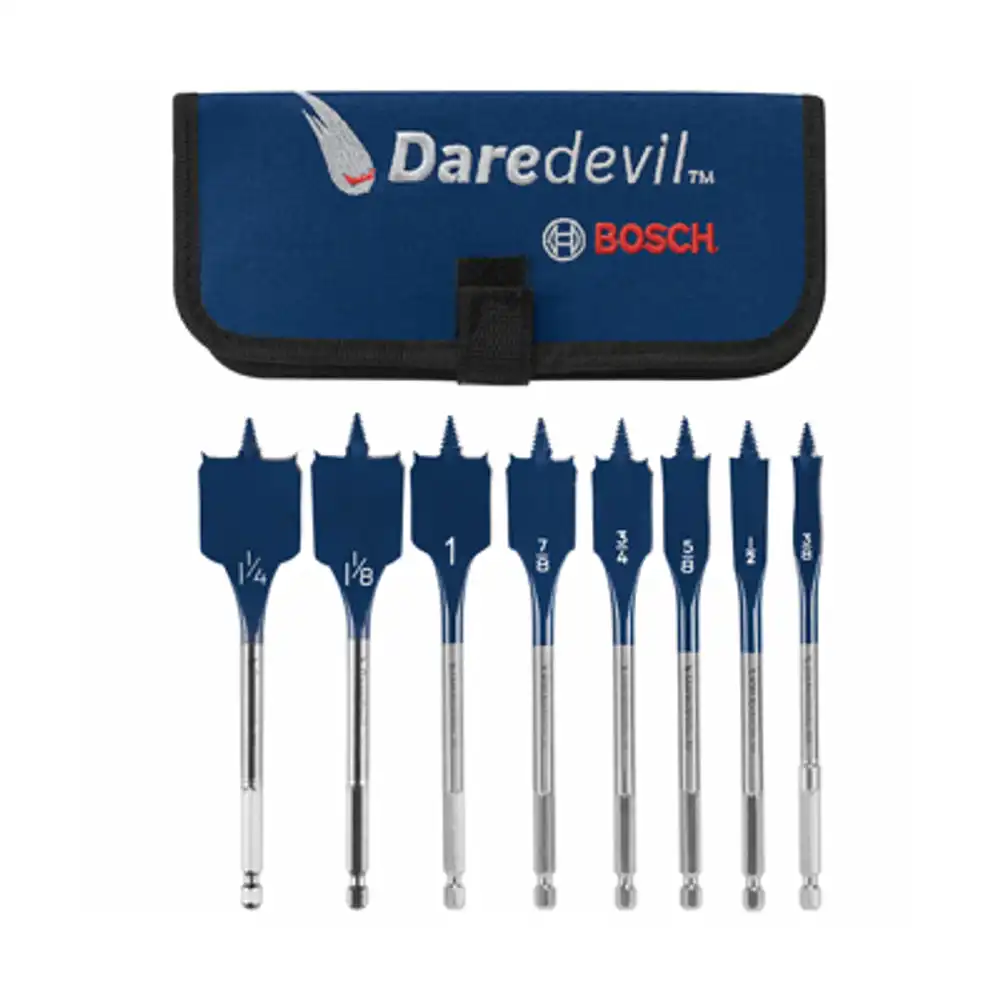 8-pc. daredevil spade drill bit set