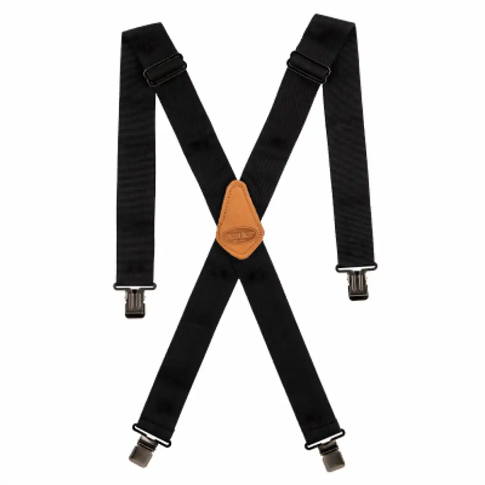 web elastic suspenders, black