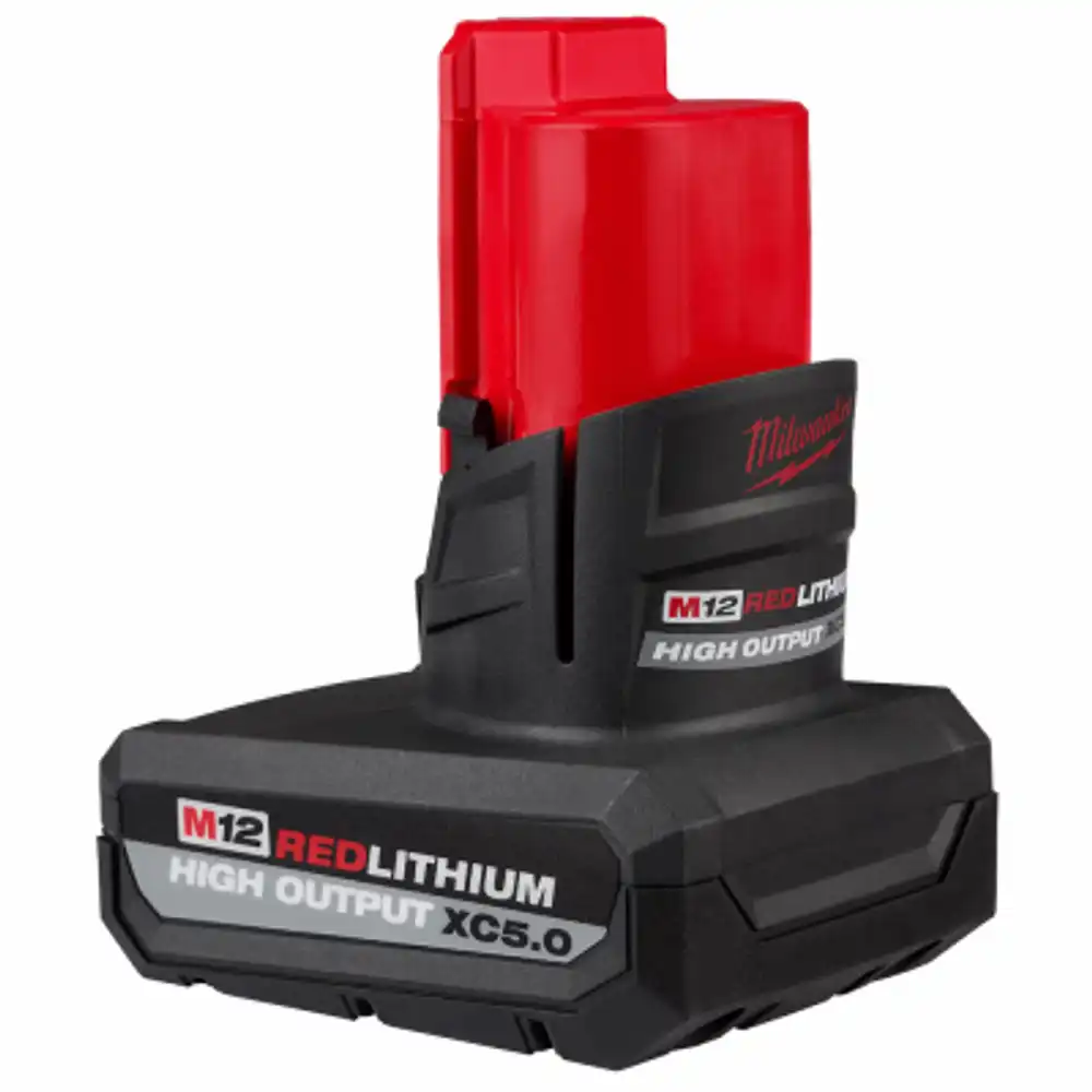 m12 12-volt redlithium high output xc 5.0 ah battery pack