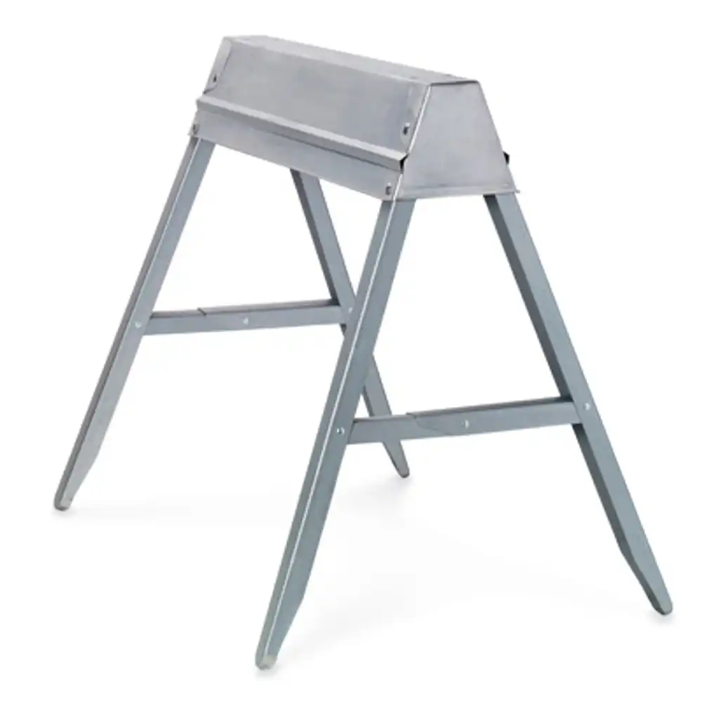 folding sawhorse, galvanized steel, 32.5 x 29.25-in.