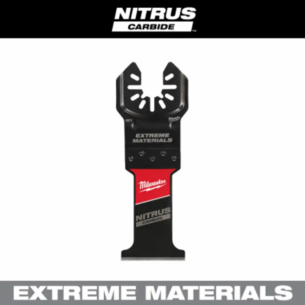 open-lok oscillating multi-tool blade, extreme materials nitrus carbide teeth