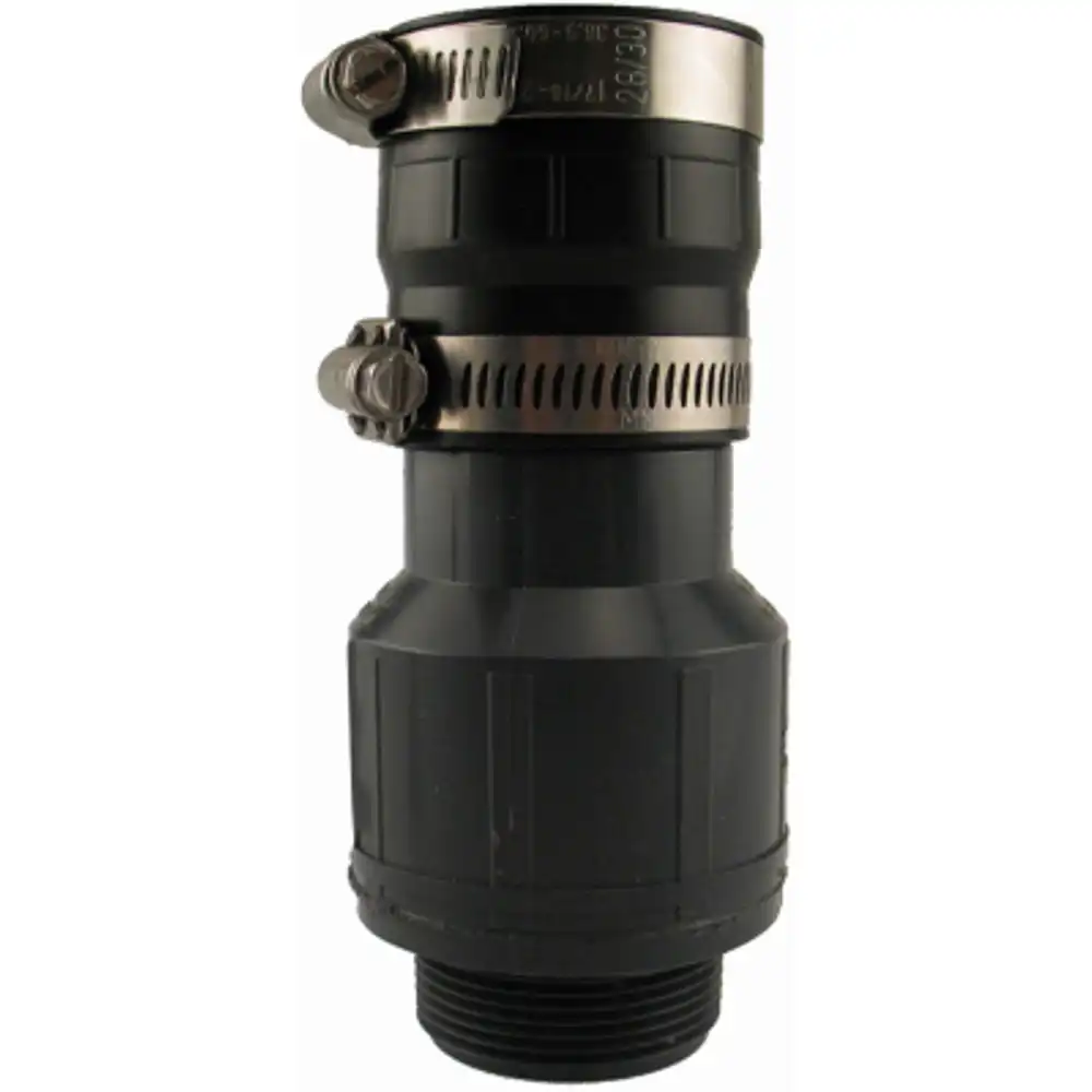 inline sump check valve with boot, plastic, 1-1/2-in. mpt