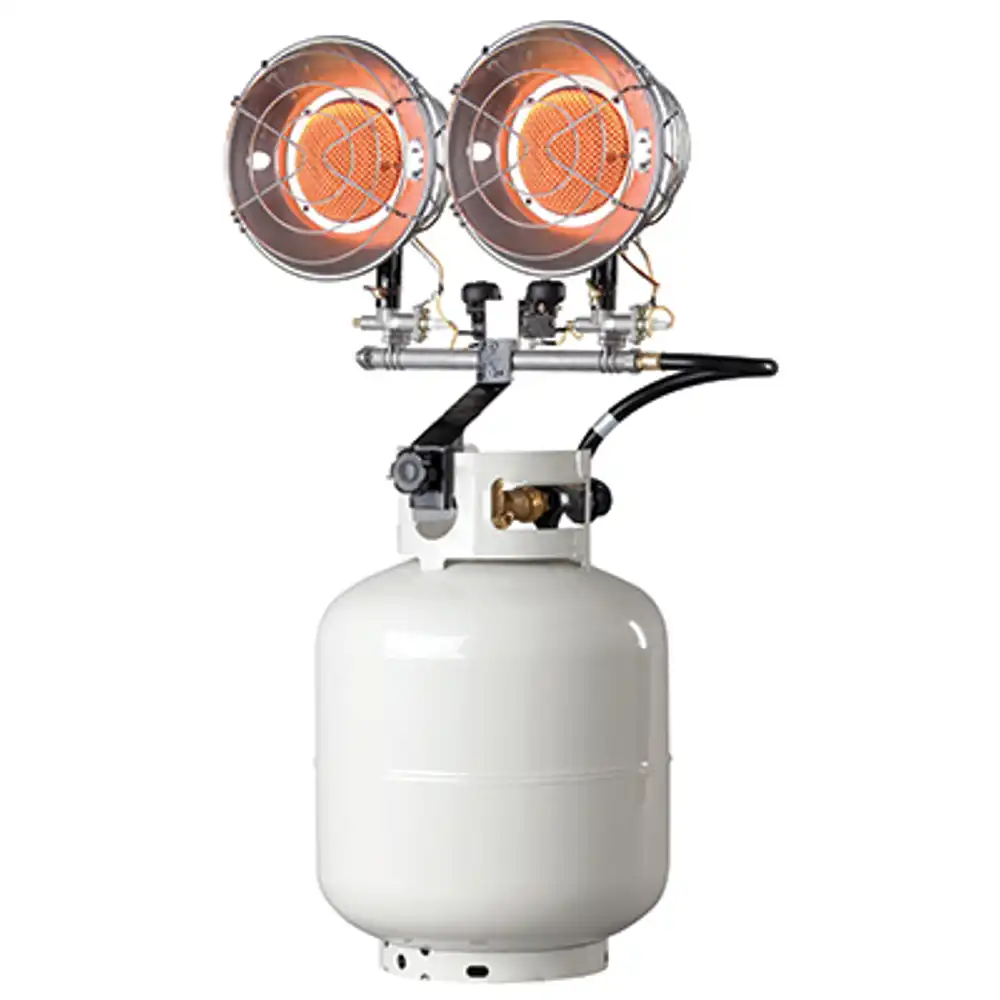 tank-top propane heater, 30,000-btu
