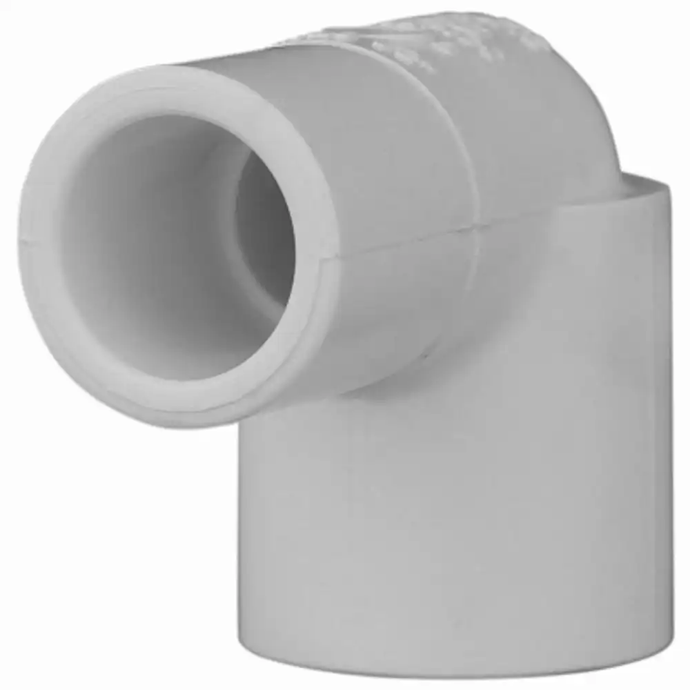 schedule 40 pvc pressure 90-degree street elbow, white, 3/4 in.