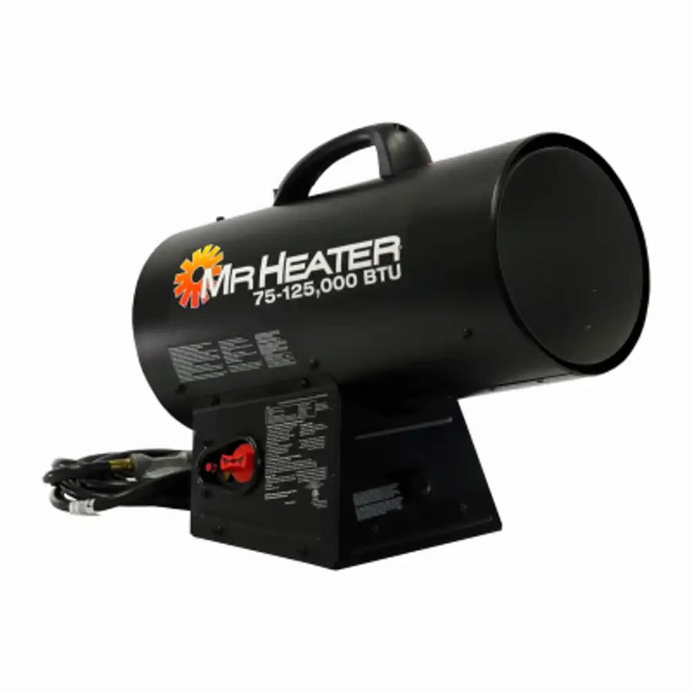 125,000 btu forced air propane with quiet burner technology