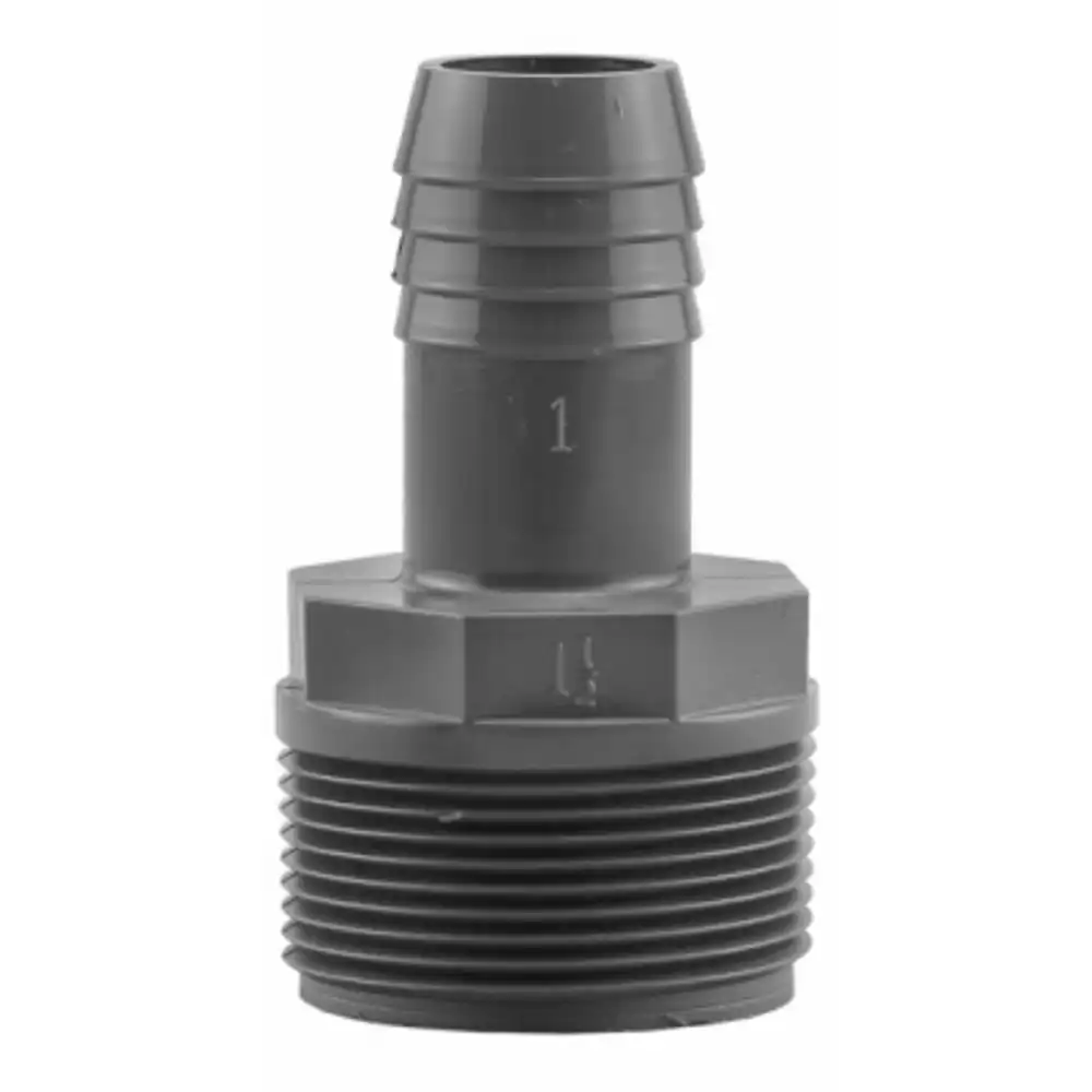 1-1/4" x 1" insert male adaptor - poly