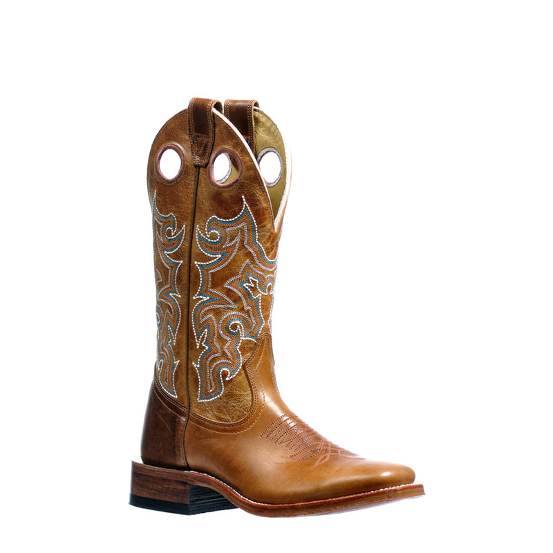 Cedro Lino / Olmeca Miel Square Toe 13" Leather Sole Boot