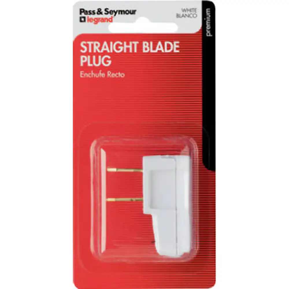 pass & seymour 15a white right angle quick attach plug