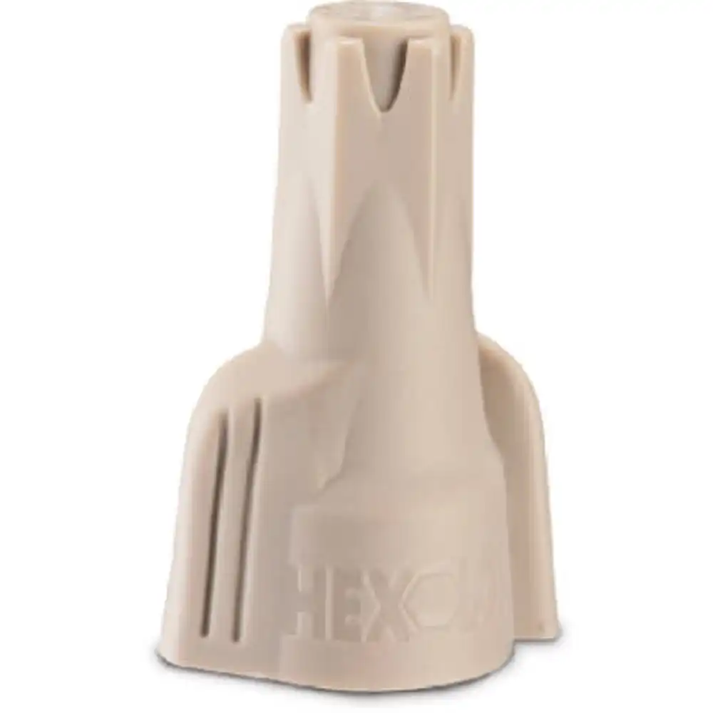 hex-lok wire connector, h1, square spring, tan, 175-pk.