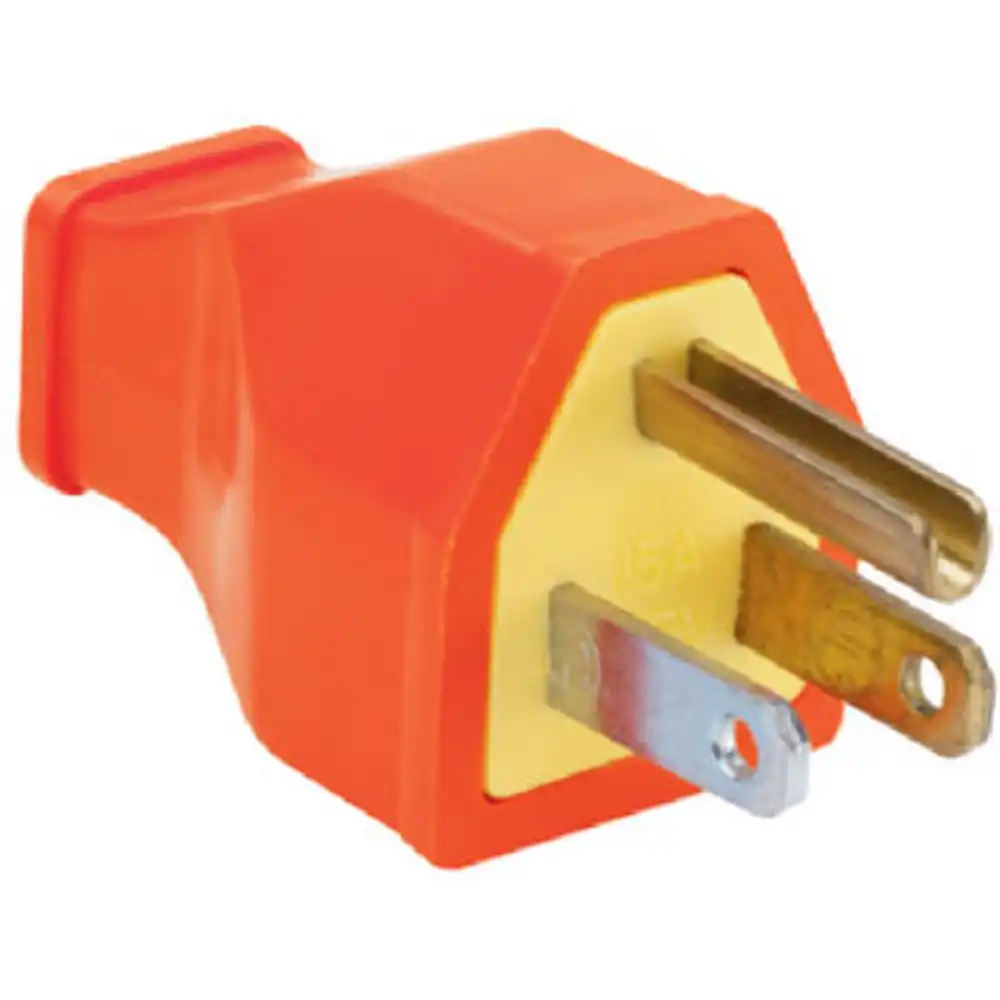 pass & seymour 15a orange residential plug